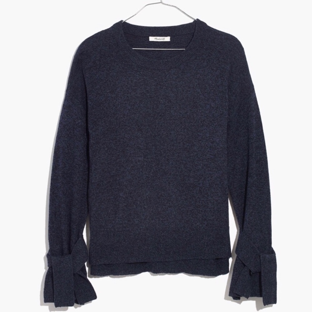 madewell ▪️ tie cuff pullover.
